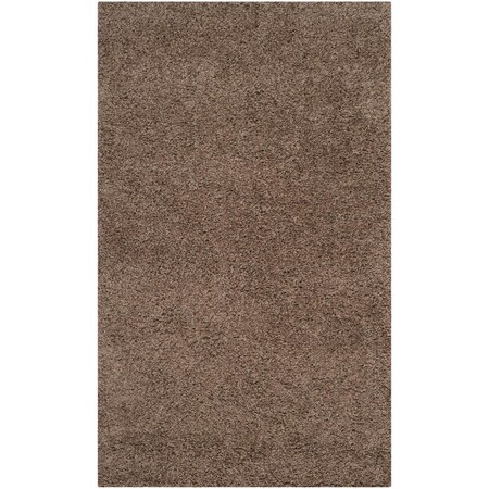 Safavieh Laguna Shag Small Rectangle Area Rug; Taupe - 4 x 6 ft. SGL303D-4